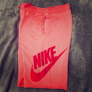 Pink youth Nike basketball shorts